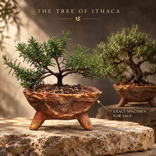 Rosemary bonsai subject - rosemary,